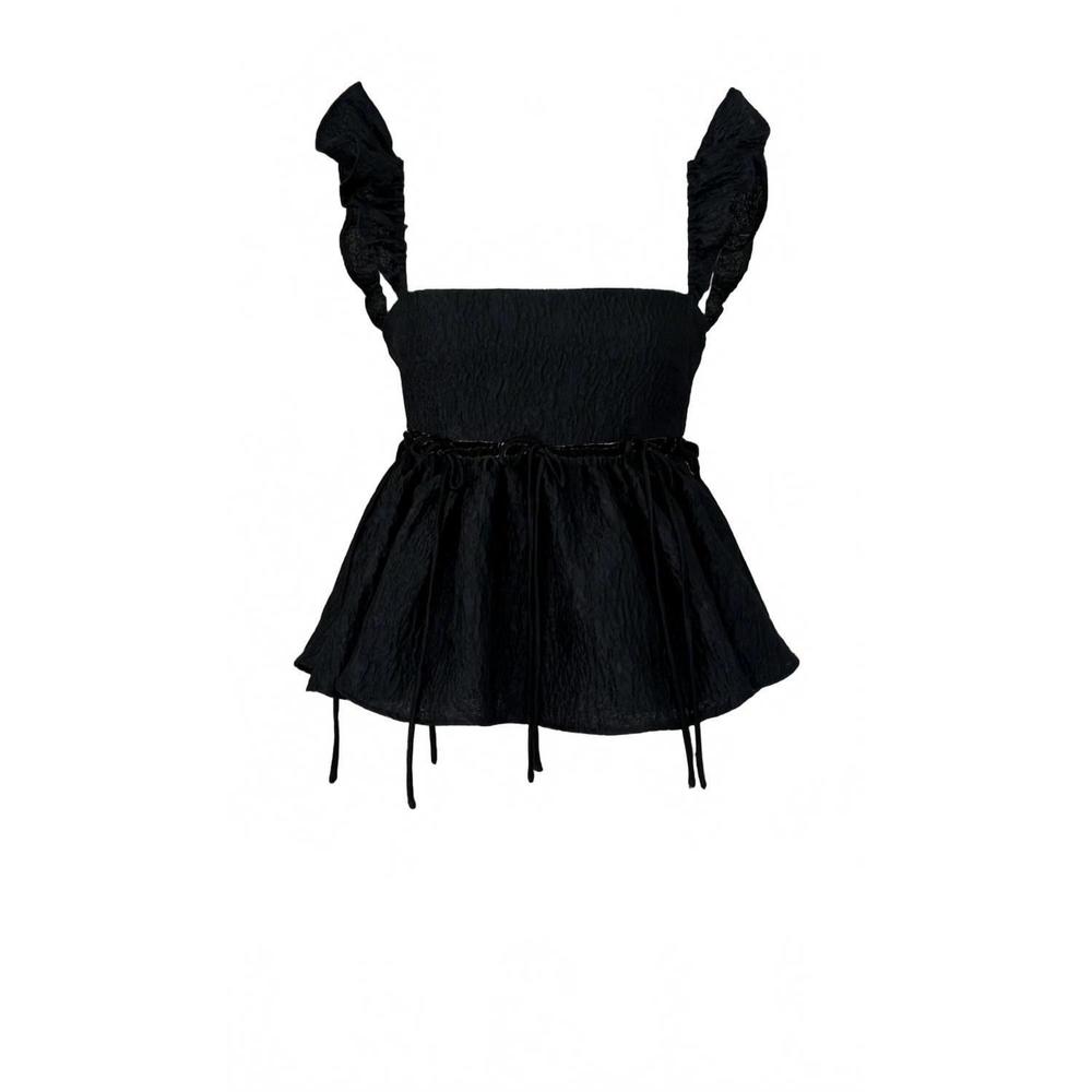 NEW ALLINA LIU lilu top in black - Picture 4 of 4